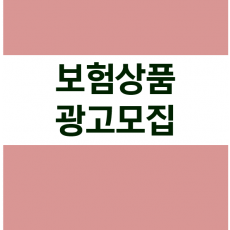 보험상품 광고모집